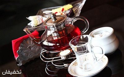 60% تخفیف سرویس چای  و قلیان دو نفره در رستوران طوبی
