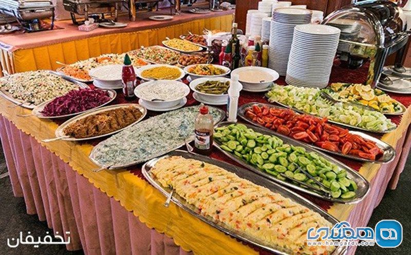 42% تخفیف بوفه نهار و شام رستوران بین المللی زیتون ویژه عید فطر