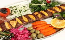 50% تخفیف سفارش از منوی باز غذا در رستوران کباب سرای بناب کاج