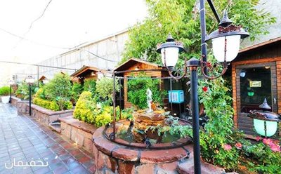 40% تخفیف منو باز و سرویس سفره خانه ای باغ رستوران ونوس