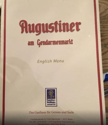 رستوران Augustiner am Gendarmenmarkt