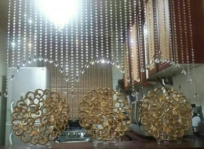 پرده کریستال رضائی