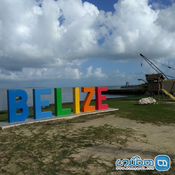 منطقه ساحلی بلیز The Belize Sign Monument