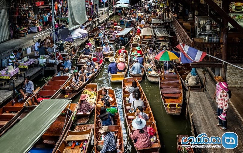 بازار شناور دامنوئن سادوآک بانکوک