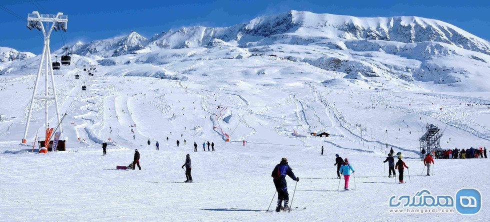 روستای د هوئز d Huez در آلپ یکی از زیباترین ارتفاعات زمستانی اروپا