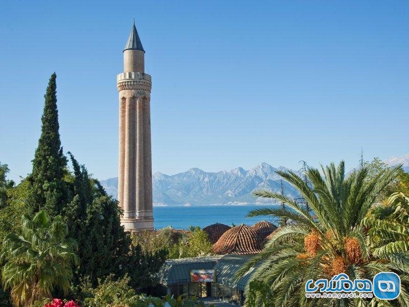 Yuli mosque minaret in Antalya