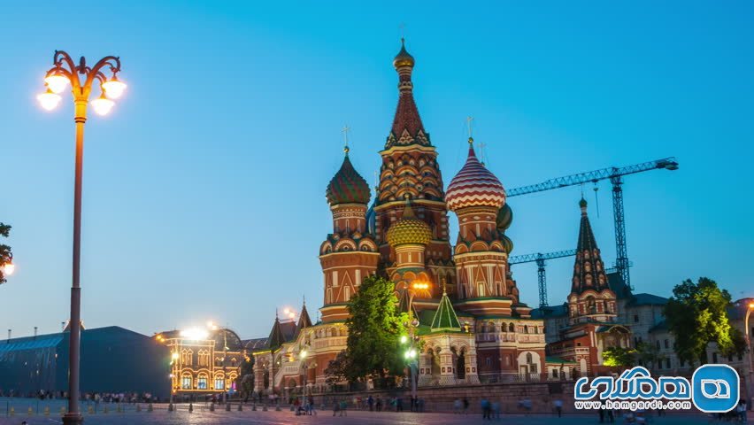 کلیسای سنت باسیل مسکو در روسیه