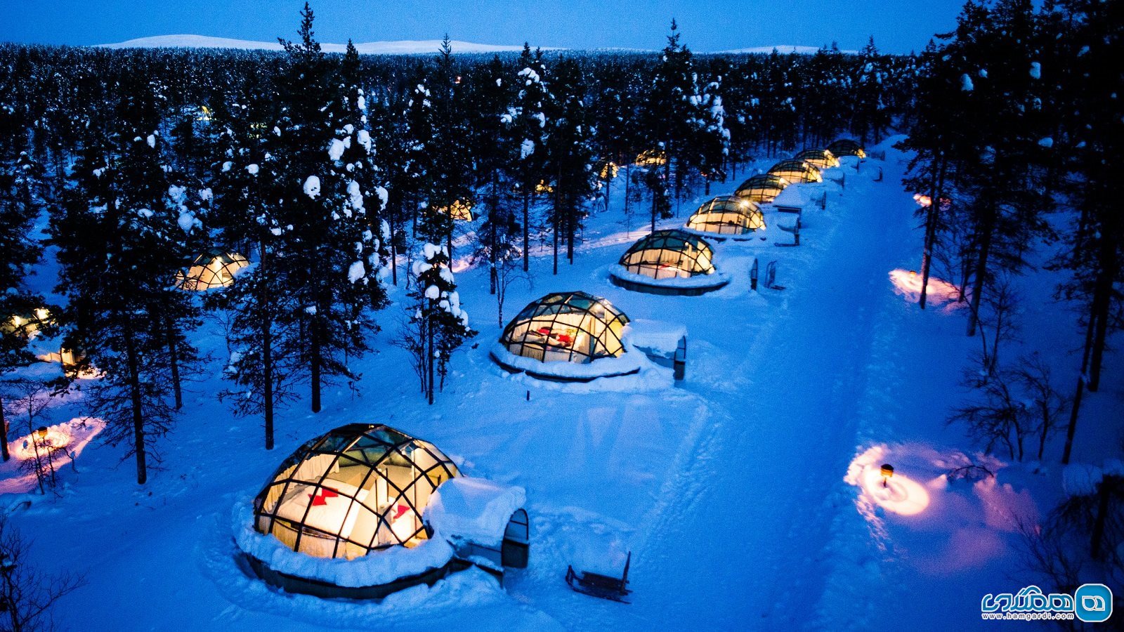 شفق شمالی، تفرجگاه ایگلوهای فنلاند