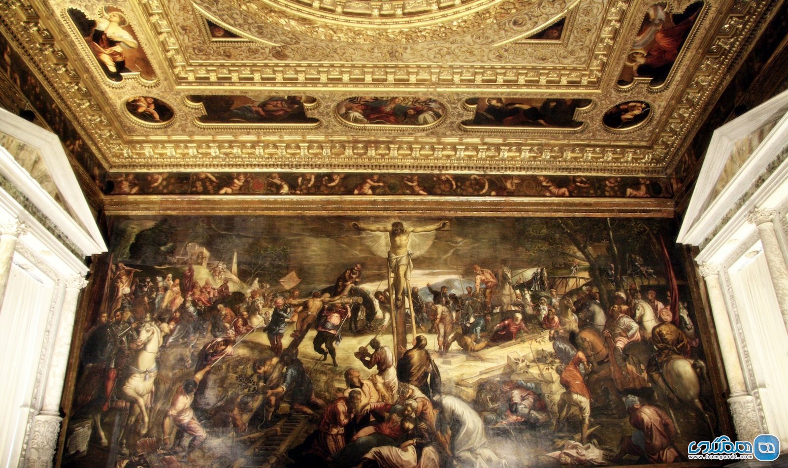 تابلوی تصلیب The Crucifixion در مدرسه ی بزرگ سن روکو | Scuola Grande di San Rocco