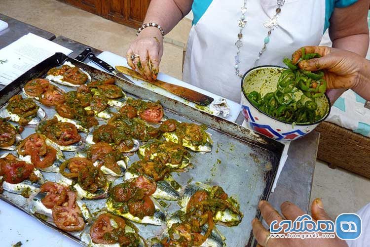 غذاهای سنتی مراکش-ساردین تند