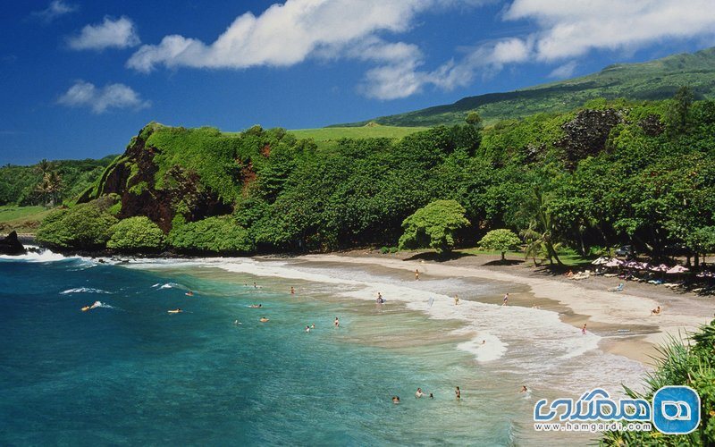  ساحل Hamoa منطقه Maui