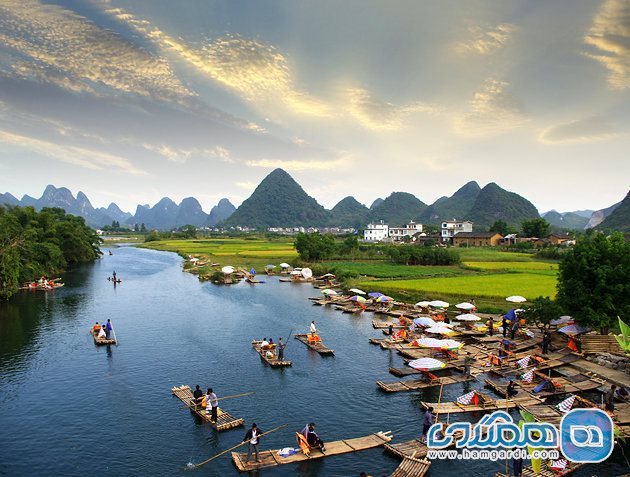 برترین جاذبه های گردشگری چین رودخانه لی