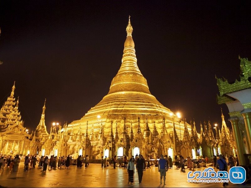 بتکده Shwedagon، یانگون، میانمار