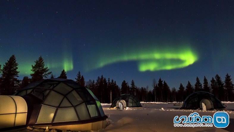 مجموعه Aurora Bubbles در هتل های Nellim Wilderness Hotels در فنلاند