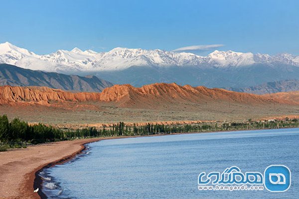 دریاچه ایسیک-کول در قرقیزستان