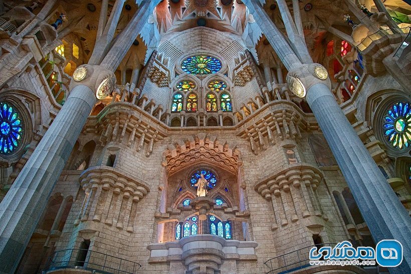 کلیسای ساگرادا فامیلیا Sagrada Familia و سایر بناهای خلق شده توسط گائودی Gaudi در بارسلونا