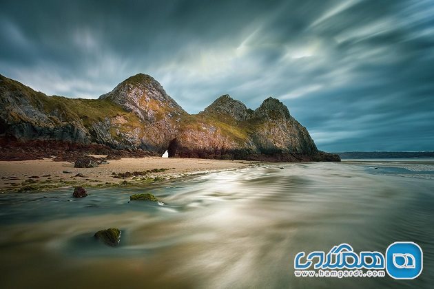 خلیج تری کلیفز Three Cliffs Bay