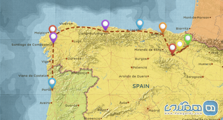 برنامه ریزی دوم : سفر دو هفته ای با کوله پشتی به اسپانیا : اسپانیای شمالی