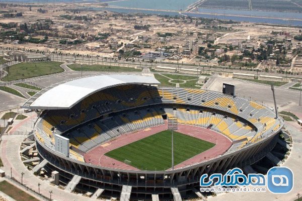 استادیوم برج العرب در شهر اسکندریه مصر