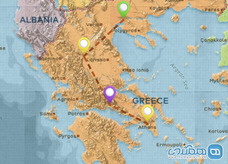 برنامه ریزی سوم سفر با کوله پشتی به یونان : سفر ده روزه : سرزمین اصلی یونان