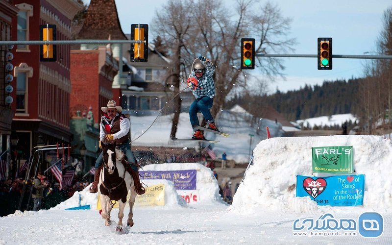 اسکی با حیوانات در کلرادو