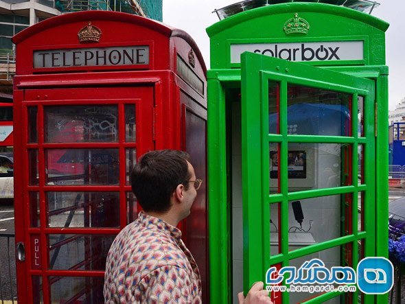 کیوسک های تلفن قرمز و کلاسیک بریتانیایی