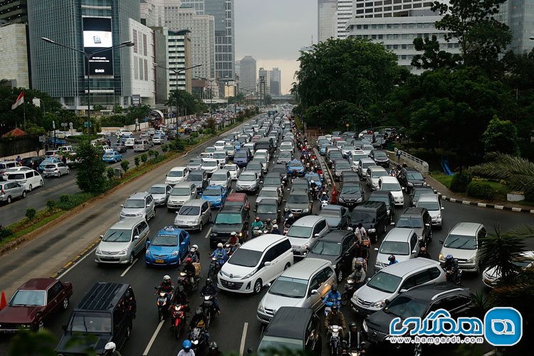 ترافیک در جاکارتای اندونزی
