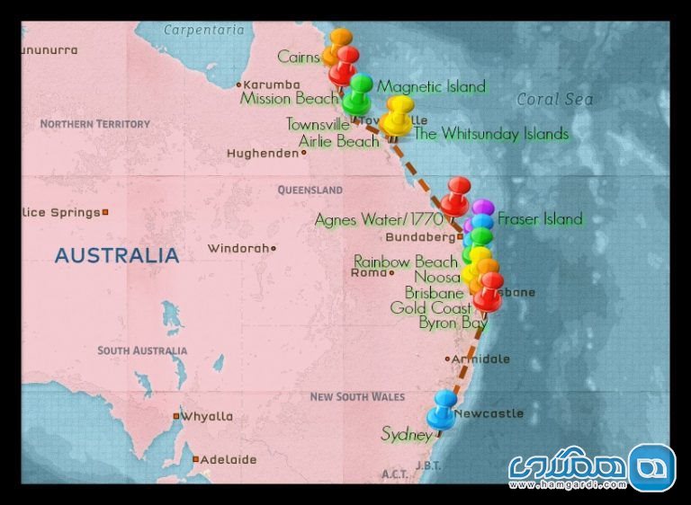 در سفر با کوله پشتی به سواحل شرقی استرالیا، به کجاها برویم