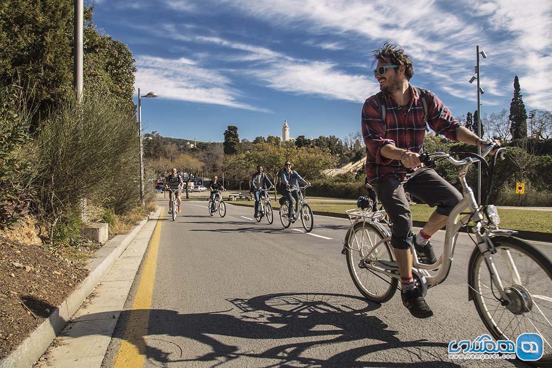 دوچرخه سواری به بالای یک کوه بدون عرق ریختن در بارسلونا