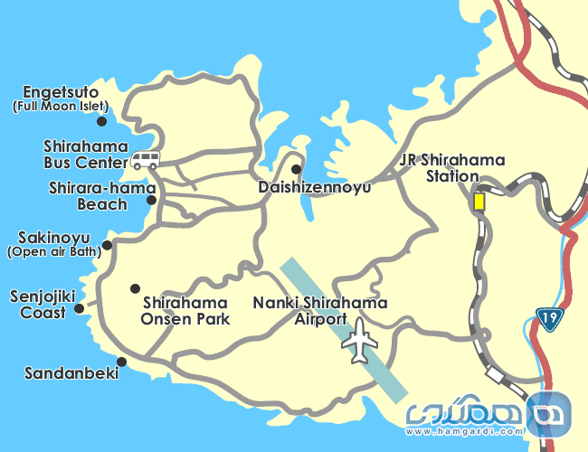 چگونگی سفر به Shirahama و اطلاعات تماس و آدرس ها