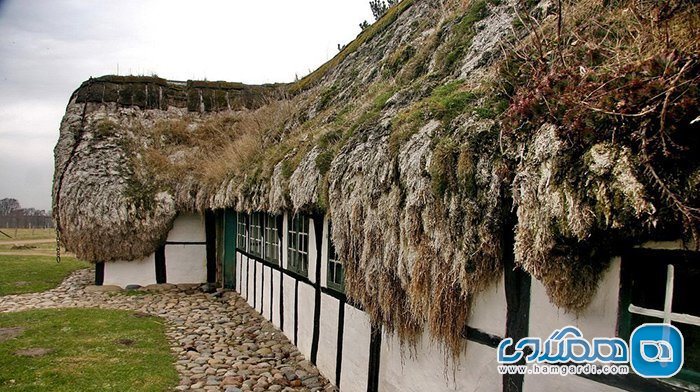 خانه های جلبکی در جزیره ای زیبا در دانمارک