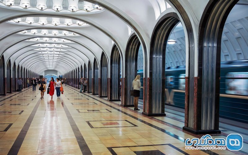 ایستگاه مترویمایاکوسکی (Mayakovskaya) در مسکو