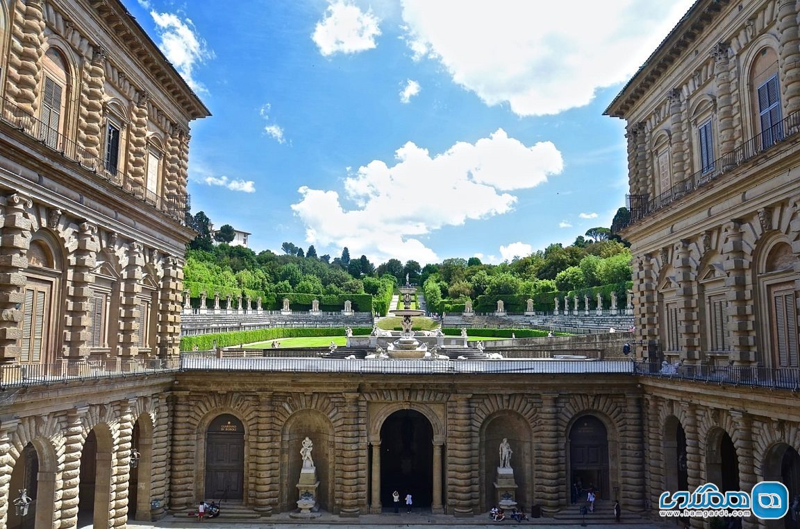 قبل از کسب آرامش در باغ های بابولی Boboli به بازدید از آثار هنری قصر پیتی Palazzo Pitti بروید