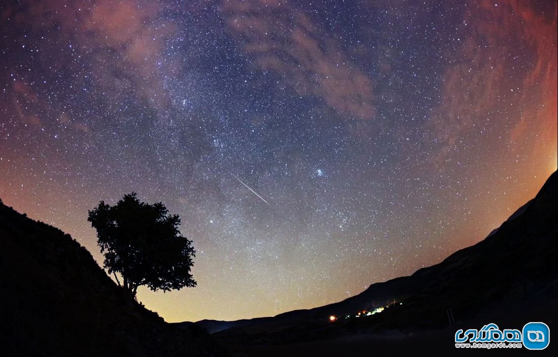 گذر شهاب سنگ از آسمان دیلمان در استان گیلان | عکس از اوشین زاکاریان