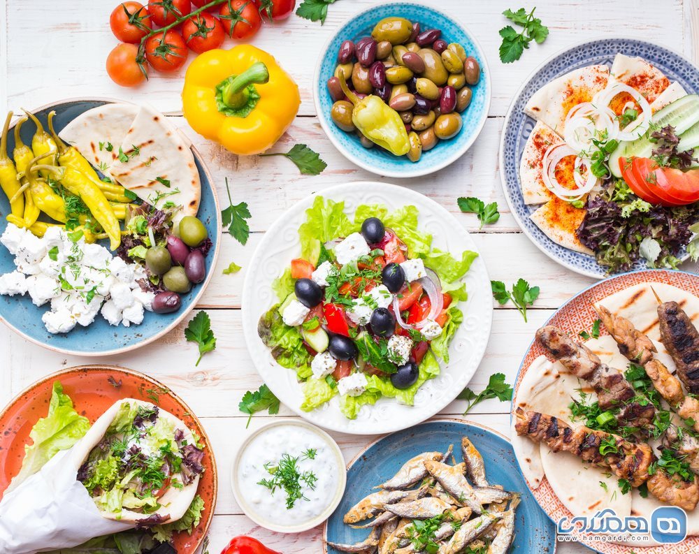 خوراکی ها و غذا های یونانی : مزه Meze