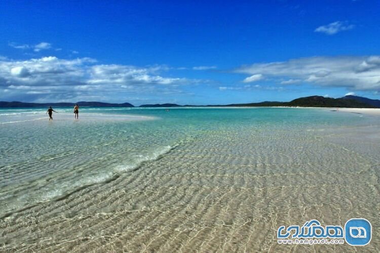 کشور استرالیا با جزیره ای به نام وایت ساندی Whitsunday و جاذبه ای به نام وایت هاون Whitehaven