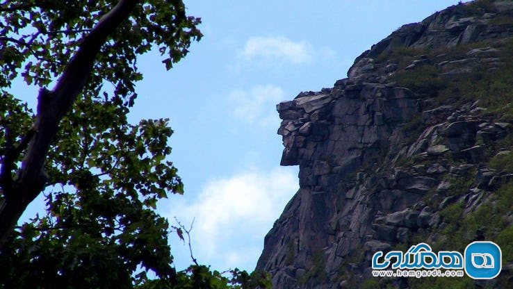 صخره پیرمرد کوهستان Old Man Of The Mountain در نیوهمپشایر