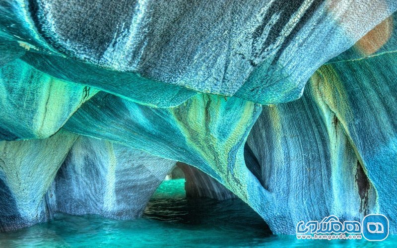 غار های مرمرین Marble Caves در شیلی
