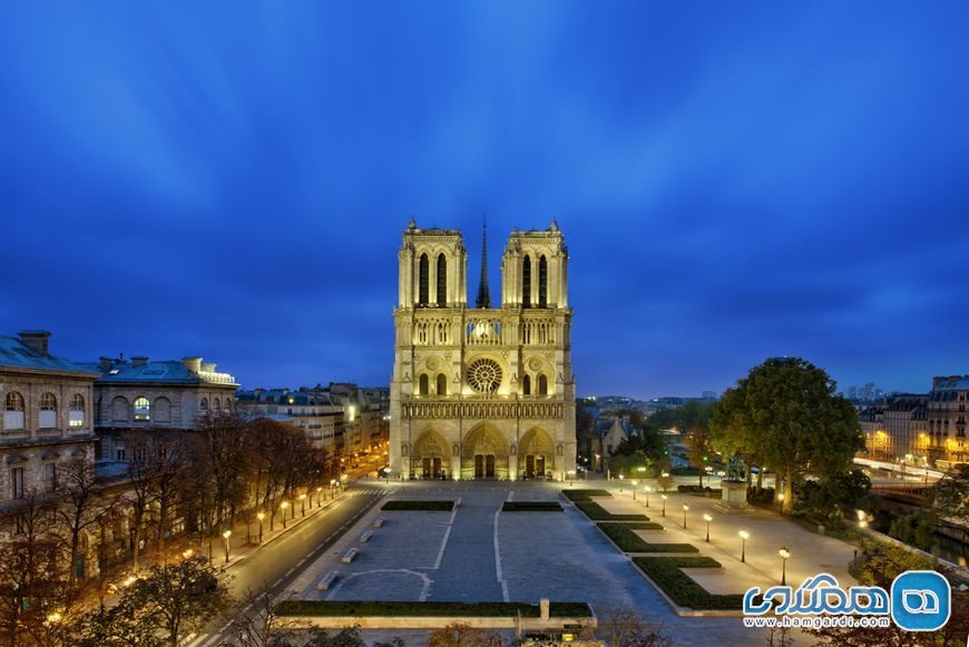 جاذبه های تاریخی پاریس | کلیسای جامع نوتردام Notre-Dame Cathedral