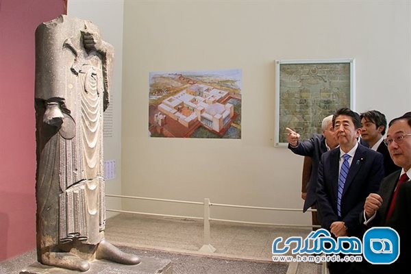 دیدار نخست وزیر ژاپن از موزه ملی ایران 5