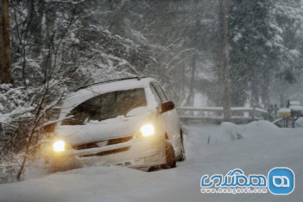 دید راننده در برف و بوران!