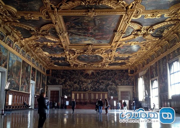 تالار با شکوه و بزرگ کاخ دوج (Sala del Maggior Consiglio)