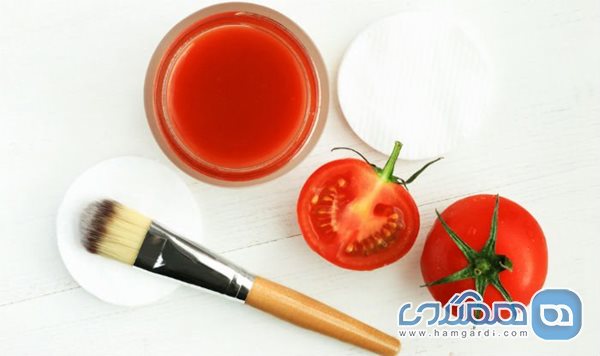 خواص گوجه فرنگی در تهیه انواع ماسک ها پوست و مو
