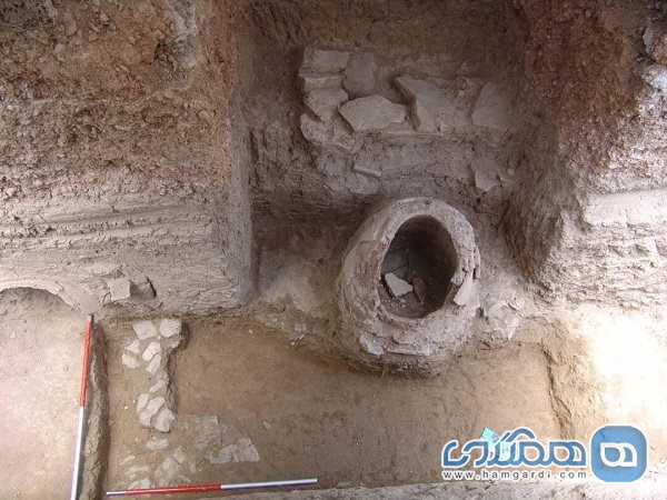 کشف ۲ کارگاه اشکانی در تپه تاریخی اشرف اصفهان