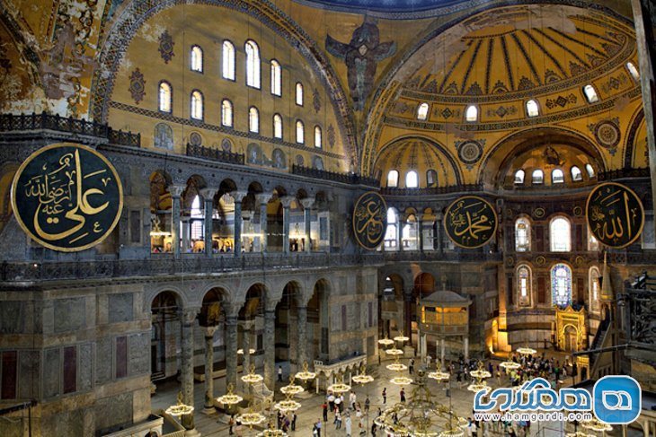 طراحی و نقشه ایاصوفیه Hagia Sophia