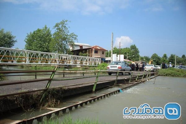 عملیات اجرایی پروژه بازسازی پل خمام رود سنگر شروع شد