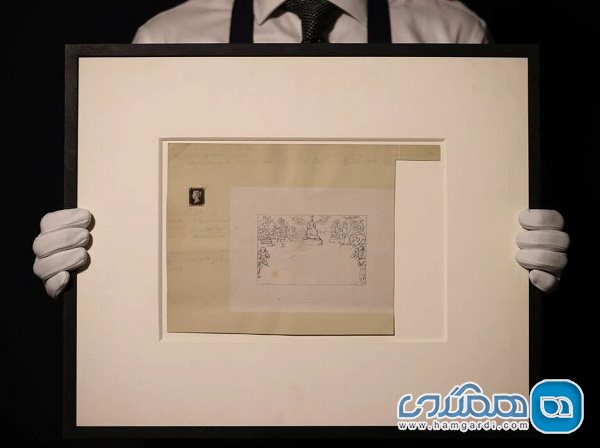 یکی از سه نسخه به جامانده از اولین تمبر پستی جهان در لندن به فروش گذاشته می شود