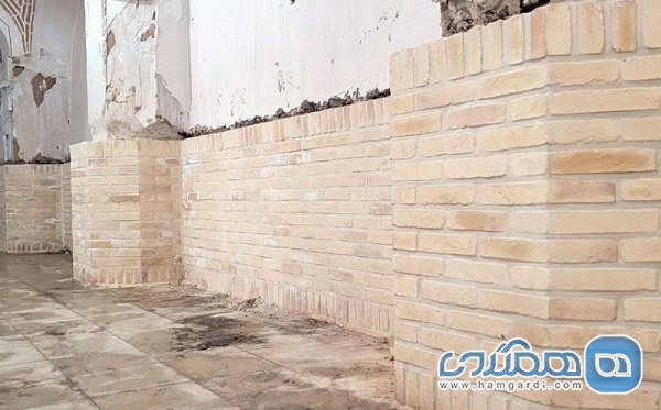 پایان مرحله اول مرمت مسجد تاریخی قائمیه نوش آباد