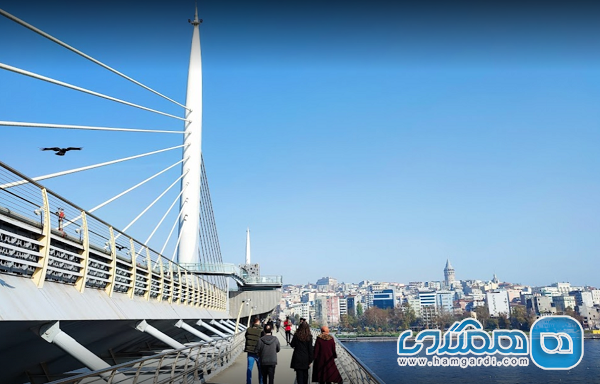 پل مترو شاخ طلایی یکی از دیدنی ترین پل های استانبول به شمار می رود