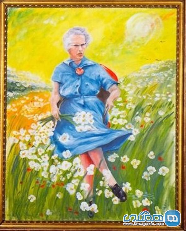 تابلو «لوسی در باغ گلها» اثر هنرمندی ناشناس در موزه (MOBA)